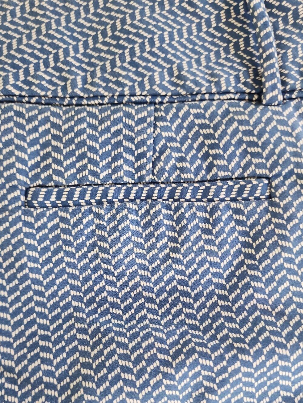 The Limited Blue and White Print Patterned Shorts - Picture 4 of 9